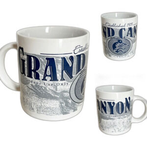 GRAND CANYON Coffee Mug Kokopelli White Ceramic Cup Climate Approved